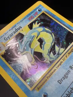 Vintage 2000 Pokemon Base Set 2 Gyarados 7/130 Holo Card LP- - Image 5