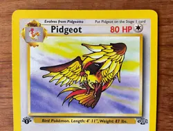 Pidgeot Jungle 1st Edition 1999 Non-Holo Rare Pokemon TCG 24/64 Vintage Card - Image 2