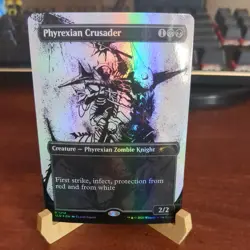 MTG: Phyrexian Crusader Step-and-Compleat FOIL, NM Secret Lair Drop Chase Card!! - Image 1
