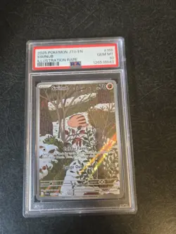 2025 Pokemon Journey Together #165 Swinub Illustration Rare PSA 10 Card GEM MINT - Image 1