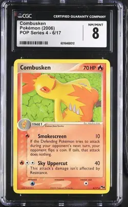 2006 Combusken 6/17 POP Series 4 Promo Pokemon Card rare CGC 8 - LOW POP 3 - Image 1