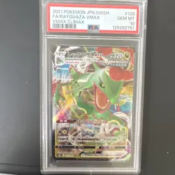 Pokemon Rayquaza VMAX 120/184 Vmax Climax Full Art Holo PSA 10 Japanese - Image 1
