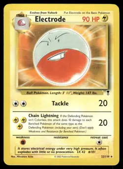 Pokemon Tcg Electrode #22 Pokemon Legendary Collection LP - Image 1
