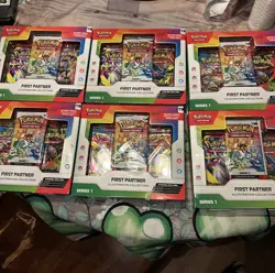 Pokemon TCG First Partner Illustration Collection Series 1 New Sealed Lot Of 6 - Image 1