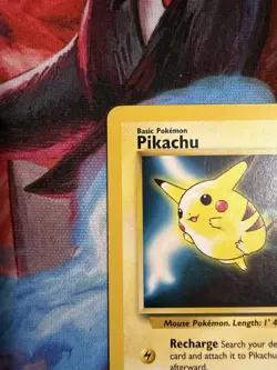 1999 Pokemon The First Movie Pikachu Black Star Promo #4 Raw LP - Image 2