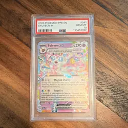 Pokemon Sylveon ex 041/131 Prismatic Evolutions Double Rare Holo PSA 10 - Image 1