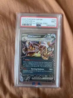 Pokemon Charizard ex 196 SVP Scarlet & Violet Promo Holo PSA 9 2025 - Image 1