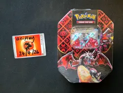 Paldean Fates Charizard ex Tin Brand New & Sealed Pokemon TCG - Image 1