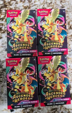 Pokemon TCG Ascended Heroes Booster Bundle - Lot of X4 New/Sealed READY TO SHIP - Image 1