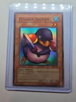 Penguin Soldier SDJ-022 Yugioh TCG 1st Edtition Foil NM - Image 3