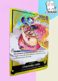 One Piece Card Game - Charlotte Linlin ST07-001 Leader Englisch Foil Karte TCG - Image 2