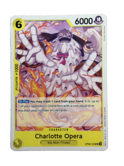 New: One Piece CCG Charlotte Opera OP08-102 Two Legends Regular Uncommon - Image 1