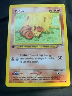 Pokemon Card - Vulpix Neo Destiny 91/105 Common 1st Edition - Image 1