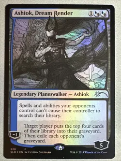 MTG / Ashiok, Dream Render / SLD / #528 / FOIL (Stained Glass) / Promo / NM - Image 1