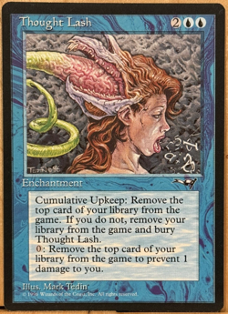 LIMITED EDITION Alliances Vintage MtG Thought Lash Unplayed NM - Image 1