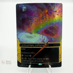 MTG Cascading Cataracts 0095 Borderless EOE Stellar Sights Foil NM Galaxy foil - Image 1
