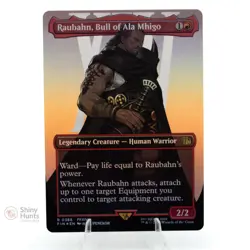 MTG Raubahn, Bull of Ala Mhigo (Borderless) 388 FINAL FANTASY Foil NM Pack Fresh - Image 1