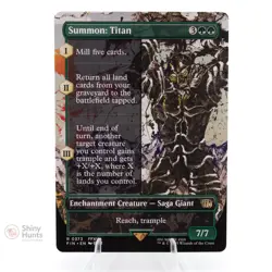 Magic: The Gathering Summon: Titan (Borderless) FINAL FANTASY NM - Image 1