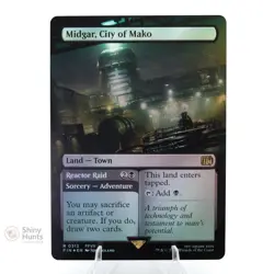 Magic: The Gathering Midgar, City of Mako (Borderless) 313 FINAL FANTASY Foil NM - Image 1
