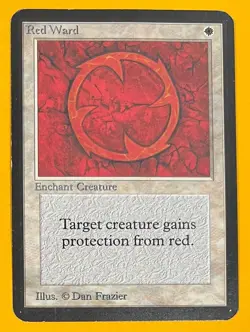 MTG RED WARD Alpha (OldManMTG 013-018) - Image 1
