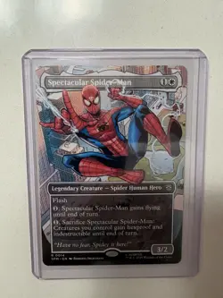 Magic: The Gathering Spectacular Spider-Man Borderless Rare Creature White 14 - Image 1