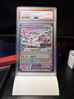PSA 10 Sylveon ex 041/131 Prismatic Evolutions STAMPED Promo Pokemon Card - Image 1