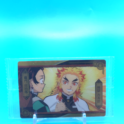 Demon Slayer Card No.008 Tanjiro & Kyojuro Bandai Made in Japan Not opened - Image 1