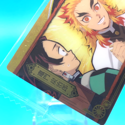 Demon Slayer Card No.008 Tanjiro & Kyojuro Bandai Made in Japan Not opened - Image 2