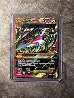 MEGA M RAYQUAZA EX 2015 Pokemon XY Ancient Origins Shiny Full Art #98/98 - Image 1