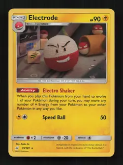 Electrode 39/181 Holo Rare Team Up Pokemon Near Mint - Image 1