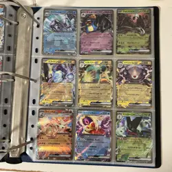 Huge Binder Collection Lot 170+ Pokemon Card Mixed EX SV Holo Full Art Glaceon - Image 5