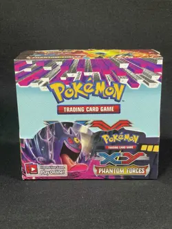Pokemon XY Phantom Forces M Gengar EX Opened Emptied Booster Card Box TCG CCG - Image 1