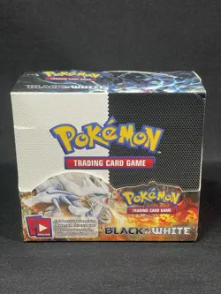 Pokemon Black and White Base Set Zekrom Reshiram Opened Emptied Booster Card Box - Image 1