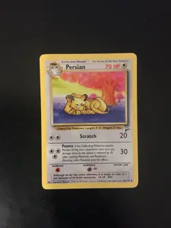 Pokemon Persian Base Set 2 Vintage Card #56/130 Wotc 2000 - Image 1