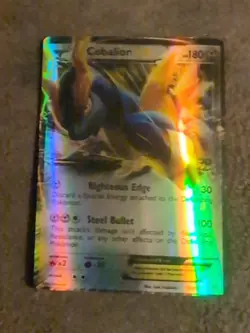 Cobalion EX Pokemon card from the Black & White Plasma Storm set (card number... - Image 1