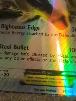 Cobalion EX Pokemon card from the Black & White Plasma Storm set (card number... - Image 3