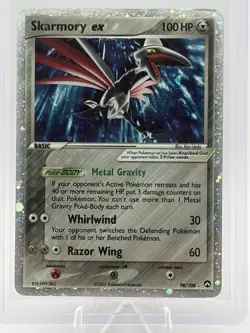 Pokemon TCG Damaged Skarmory EX Power Keepers Holo Ultra Rare Card 98/108 - Image 1