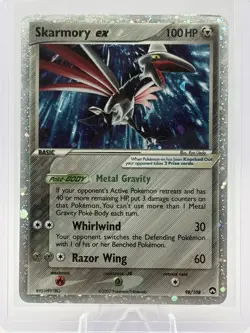 Pokemon TCG Damaged Skarmory EX Power Keepers Holo Ultra Rare Card 98/108 - Image 2