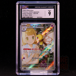 Lillie's Ribombee AR SV9-105/100 Pokemon Card Japanese CGC 9 #7 - Image 1