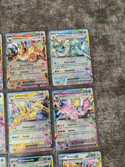 Pokemon TCG Prismatic Evolutions: Complete set of 9 Eeveelutions EX Cards Bundle - Image 4