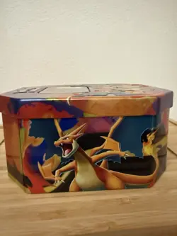 Empty Mega Charizard Y Ex Tin Pokemon Tcg Mega Evolutions No Cards - Image 3