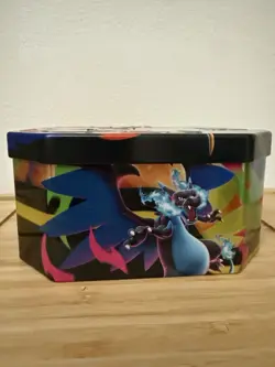 Empty Mega Charizard Y Ex Tin Pokemon Tcg Mega Evolutions No Cards - Image 4