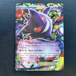 Pokemon TCG 2014 Gengar EX Holo Rare Card 34/119 XY Phantom Forces Near Mint NM - Image 2