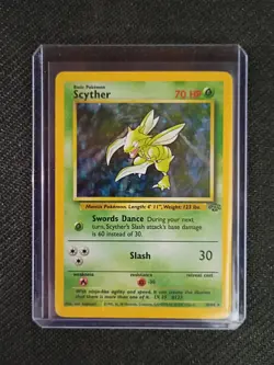 Scyther 10/64 Pokemon TCG Jungle Holo Rare - Image 1