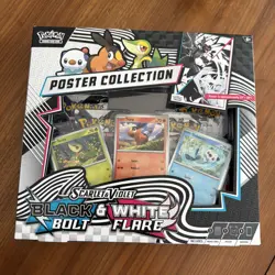 Pokemon Scarlet & Violet Unova Black Bolt & White Flare Poster Collection Box - Image 1