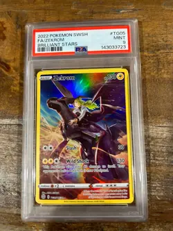 POKEMON 2022 Brilliant Stars Full Art ZEKROM #TG05 PSA 9 Mint RARE - Image 1