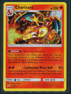 Charizard 14/181 Cracked Ice Holo Rare Pokemon 2019 S&M Team Up LP - Image 1