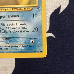 Pokemon 2002 Neo DESTINY 1st Edition PSYDUCK 79/105 - Image 5