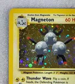 Magneton 9/130 MP Holo Rare Base Set 2 WoTC Pokemon TCG - Image 3