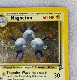 Magneton 9/130 MP Holo Rare Base Set 2 WoTC Pokemon TCG - Image 4